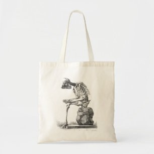 Antique Skeleton Anatomy: Gothic Halloween Medical Tote Bag