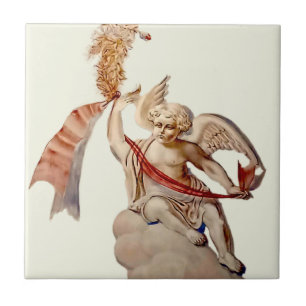 Antique Sky Angel Tile