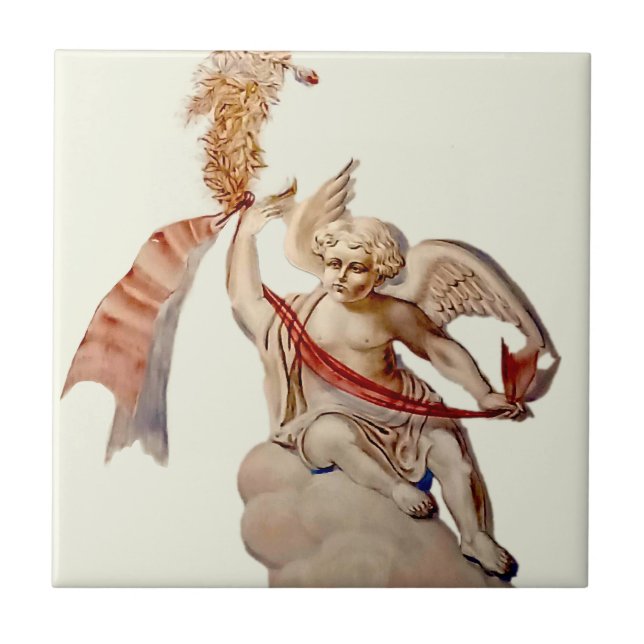 Antique Sky Angel  Tile (Front)