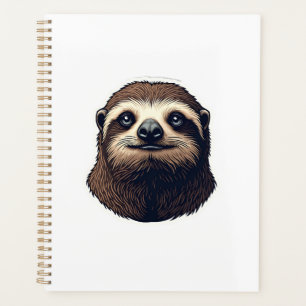 Antique Sloth Illustration Vintage Tee (2) Planner