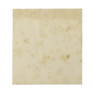 Antique Stained 1870's Paper Notepad