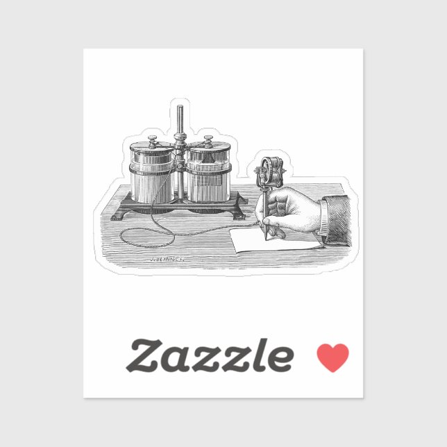 Antique Steampunk Writer Edison (Sheet)