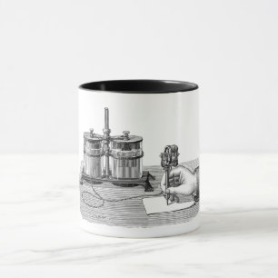 Antique Steampunk Writer Edison Mug