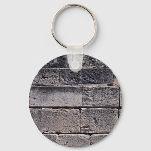 Antique stone wall, Phaistos, Crete, Greece Keychain