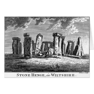 Antique Stonehenge woodcut Stone Circle Engraving