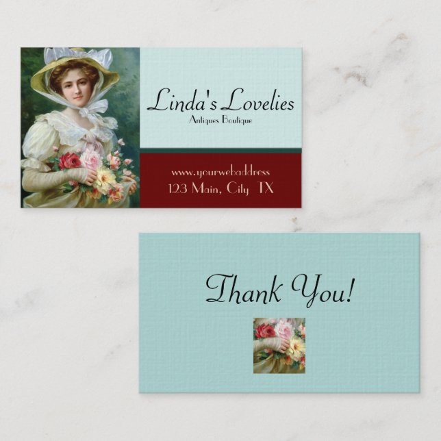 Antique Store Business Cards Antique Dolls  (Front/Back)