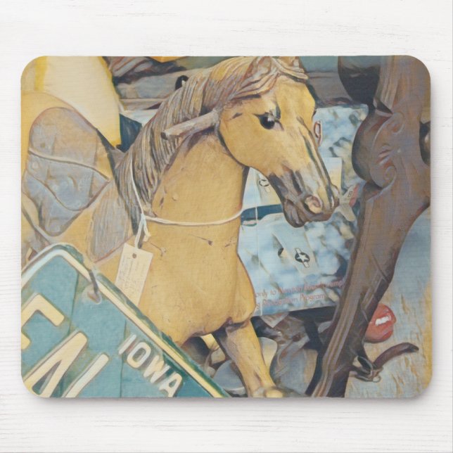 Antique store window display mouse pad (Front)
