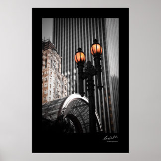 Antique Street Lamp Poster