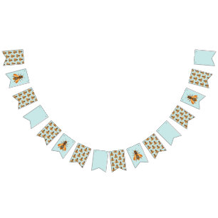 Antique Style Bumble Bee – Vintage Inspired Bunting Flags