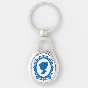 Antique Style Cameo Necklace Keychain