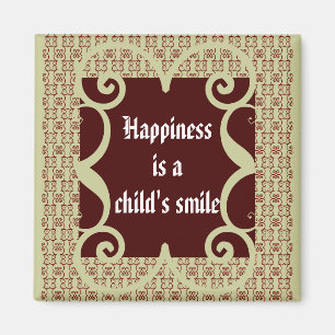 ANTIQUE STYLE CHILD'S SMILE MAGNET