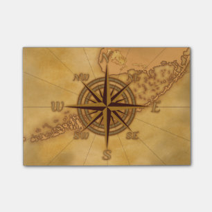 Antique Style Compass Rose Post-it Notes