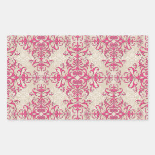 Antique Style Victorian Wallpaper Damask Art Sticker