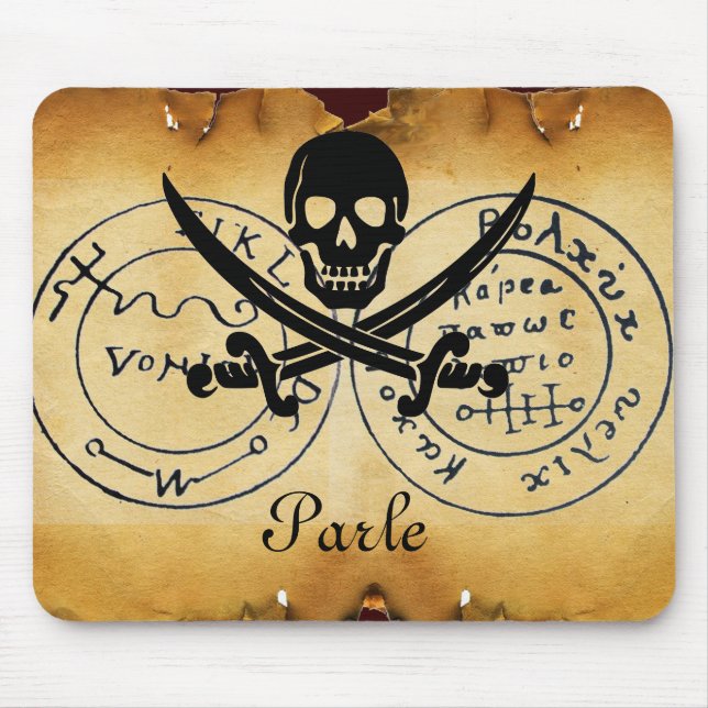 ANTIQUE TALISMAN / PIRATES TREASURE MAP MOUSE PAD (Front)