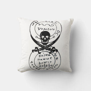 ANTIQUE TALISMAN / PIRATES TREASURE MAP THROW PILLOW