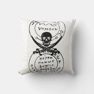 ANTIQUE TALISMAN / PIRATES TREASURE MAP THROW PILLOW