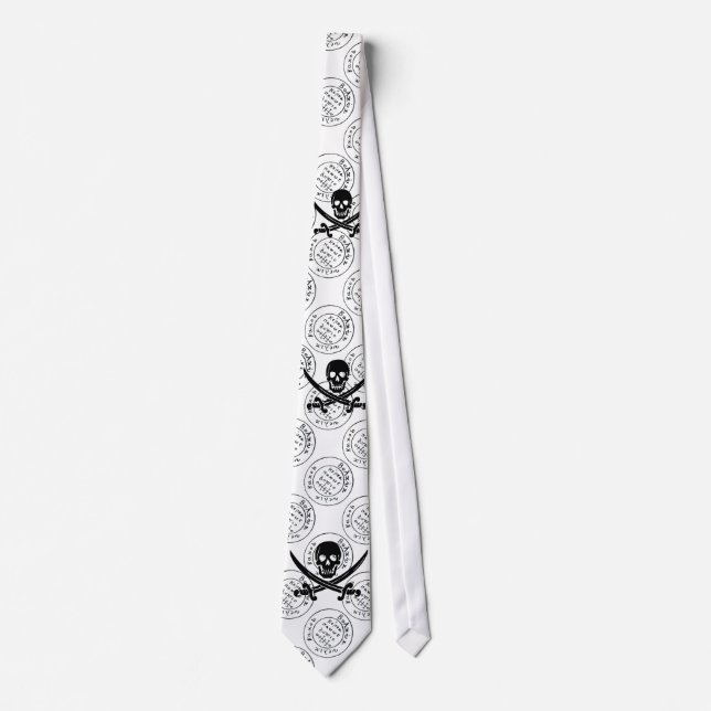 ANTIQUE TALISMAN / PIRATES TREASURE MAP TIE (Front)