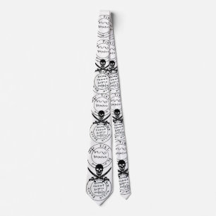 ANTIQUE TALISMAN / PIRATES TREASURE MAP TIE