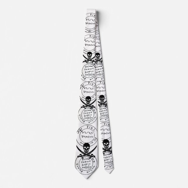 ANTIQUE TALISMAN / PIRATES TREASURE MAP TIE (Front)
