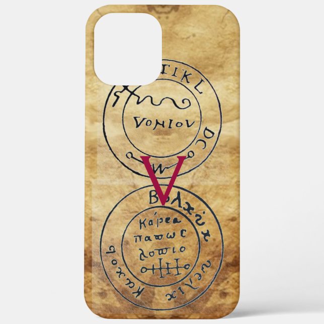 ANTIQUE TALISMAN / PIRATES TREASURE MAPS PARCHMENT Case-Mate iPhone CASE (Back)