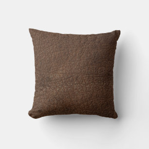 Antique Tan Leather Print Cushion Texture Pattern