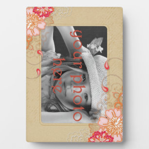 Antique Tan Mat 5 x 7 Photo Plaque with Easel