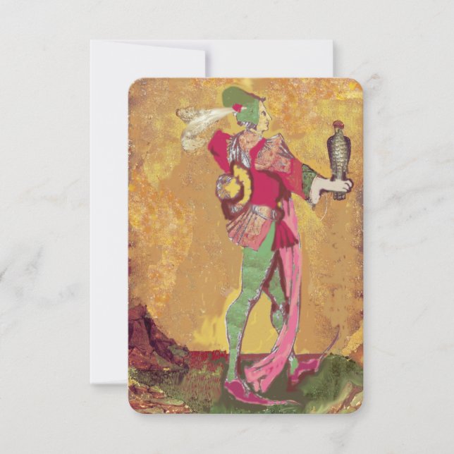 Antique Tarots Allemand Cartes de cour / Page de F (Devant)
