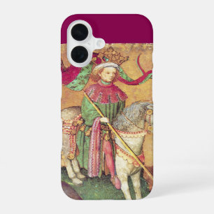 Antique Tarots /German Court Cards/King of Falcons iPhone 16 Case