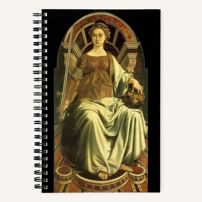 ANTIQUE TAROTS / JUSTICE AND FAITH NOTEBOOK (Front)
