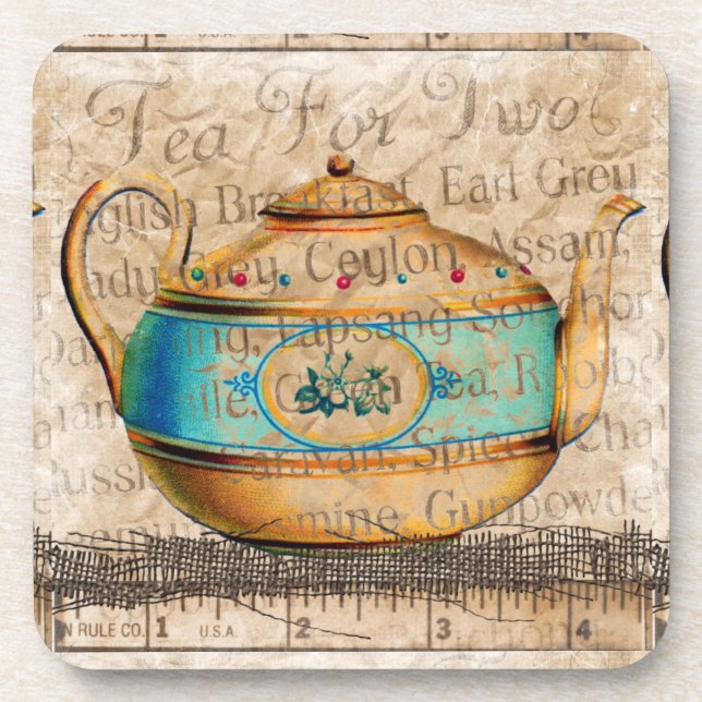 Antique Tea Pot Coaster (Front)
