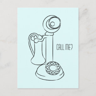 Antique Telephone Postcard