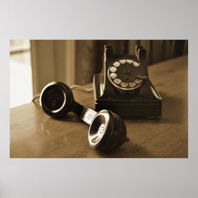 Antique Telephone Poster (Front)