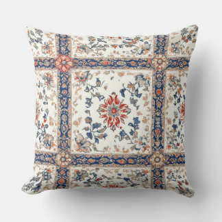 Antique Tile Pattern Seamless Pillow