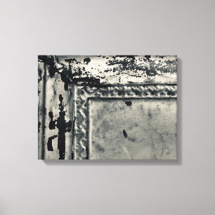 Antique Tin Tile Photo on Canvas Wall Art