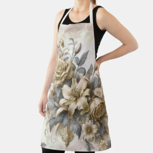 Antique Tinge Yellow Floral Perfection Apron
