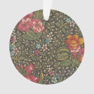 Antique Toile de Jouy 1800 Branches florales