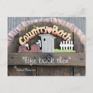antique toilet "hole cover" Postcard-customize Postcard