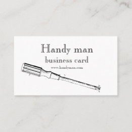 Antique tools business card for handy man