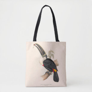 Antique Toucan Bird Wildlife Painting Tote Bag