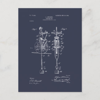 Antique Toy 1904 Patent Drawing Postcard