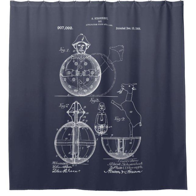 Antique Toy 1908 Roly Poly Patent Drawing (Front)