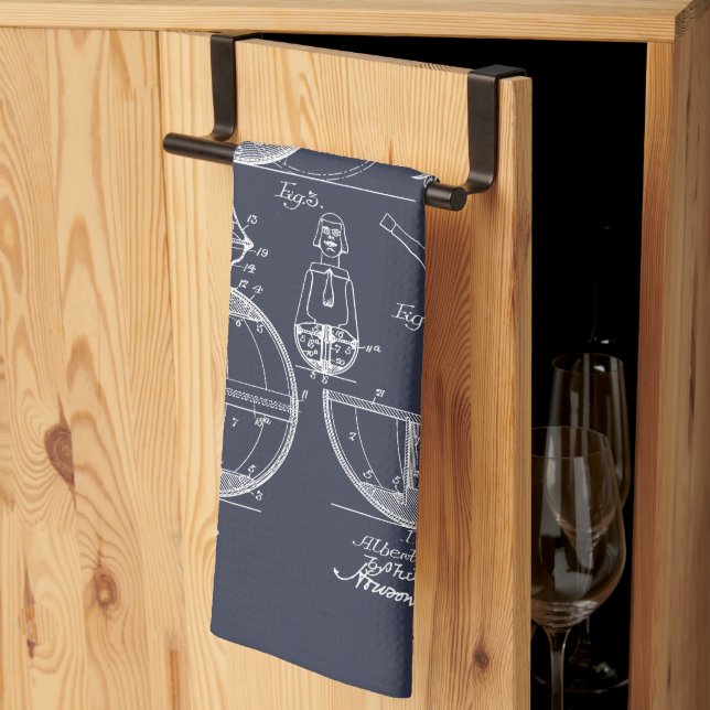 Antique Toy 1908 Roly Poly Patent Drawing Kitchen Towel (Thirds Fold)