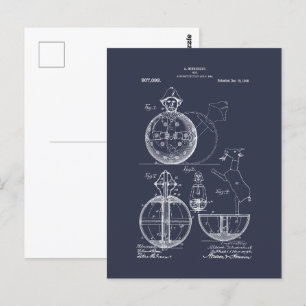 Antique Toy 1908 Roly Poly Patent Drawing Postcard