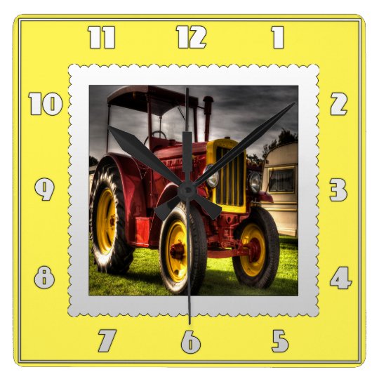 Antique Tractor Clock