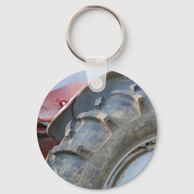 antique tractor keychain (Front)