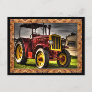 Antique Tractor Postcard
