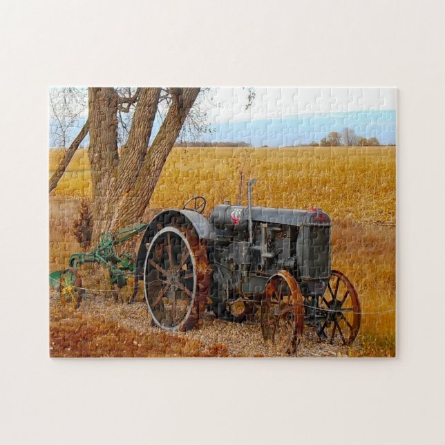 Antique Tractor South Dakota. Jigsaw Puzzle (Horizontal)