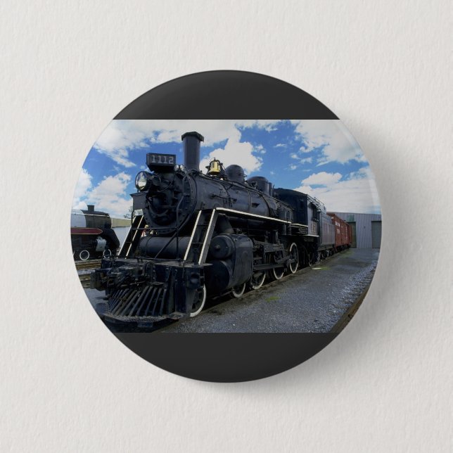 Antique Train 2 Inch Round Button (Front)