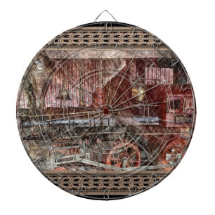 Antique Train Dartboard