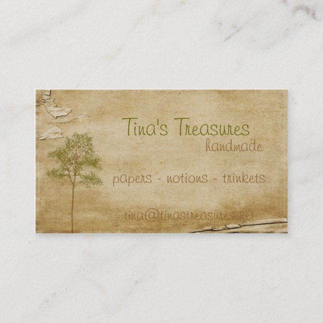 Antique Tree Business Card (Front)